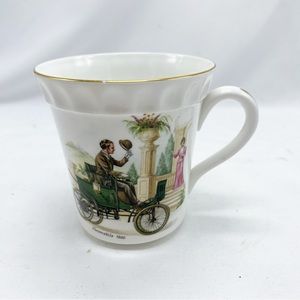 Vintage Staffordshire England Bone China Locomobile 1900 Car Tea Cup
